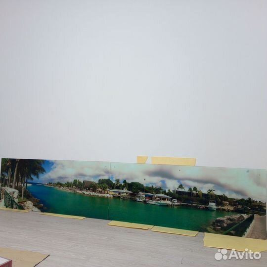 Кухонный фартук из закалëнного стекла