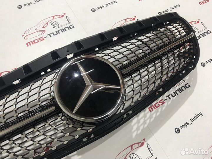 Решетка Mercedes B-Class w246 Diamond Black Дистр