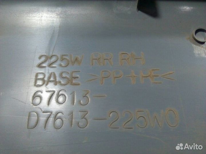 Обшивка двери задняя правая Toyota Corolla 120