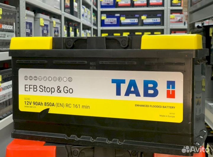 Аккумулятор новый TAB EFB stop&GO 90 Ач