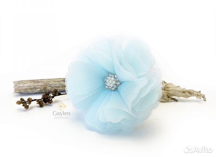 Бант «Нежность» мятный