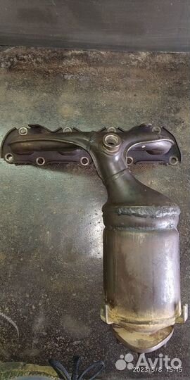 Выпускной коллектор на volkswagen polo