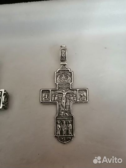 Крест мужской серебро