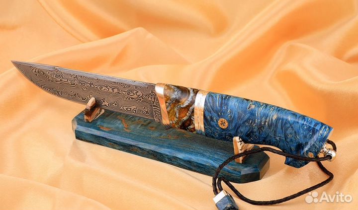 Эксклюзивный Нож Барракуда сталь дамаск нержавеющи