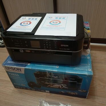 Фотопринтер 3 в 1 Epson tx650 с снпч