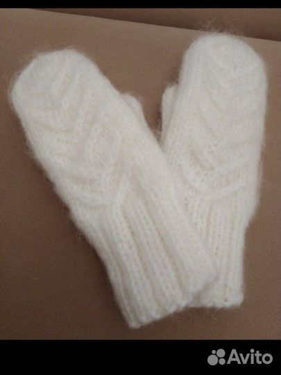 Варежки палантины паутинки носки козий пух