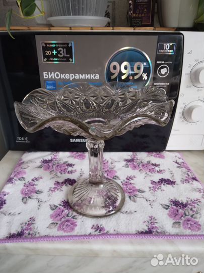 Ваза для фруктов на ножке Мальцов