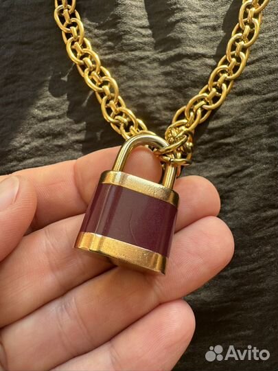 Чокер Louis Vuitton замочек колье массивное