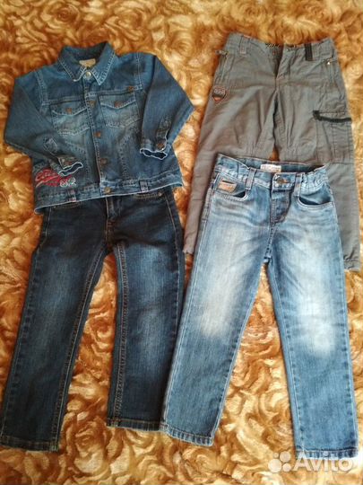 Фирменные джинсы, брюки новые и б/у 98-104