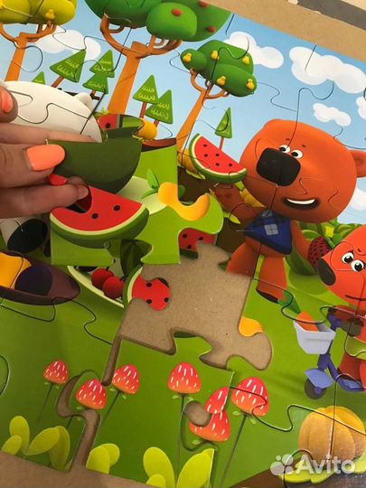 Крупные пазлы 3+ (3 набора)