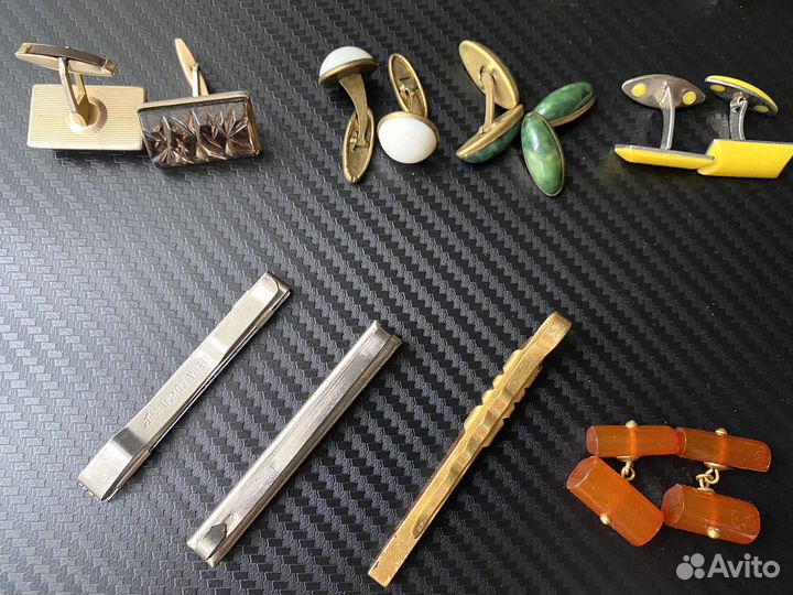 Запонки СССР винтаж серебро