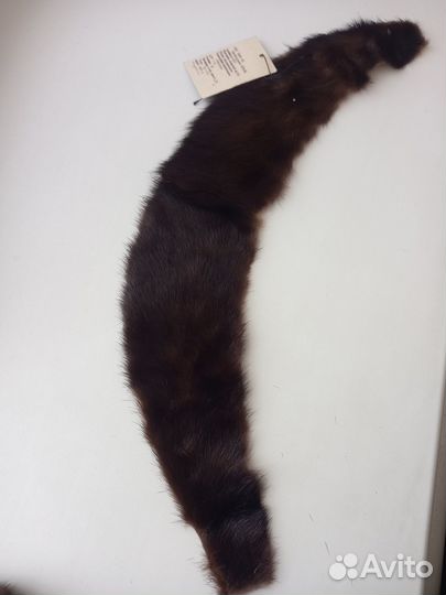Норковый воротник 2 шт. разного цвета