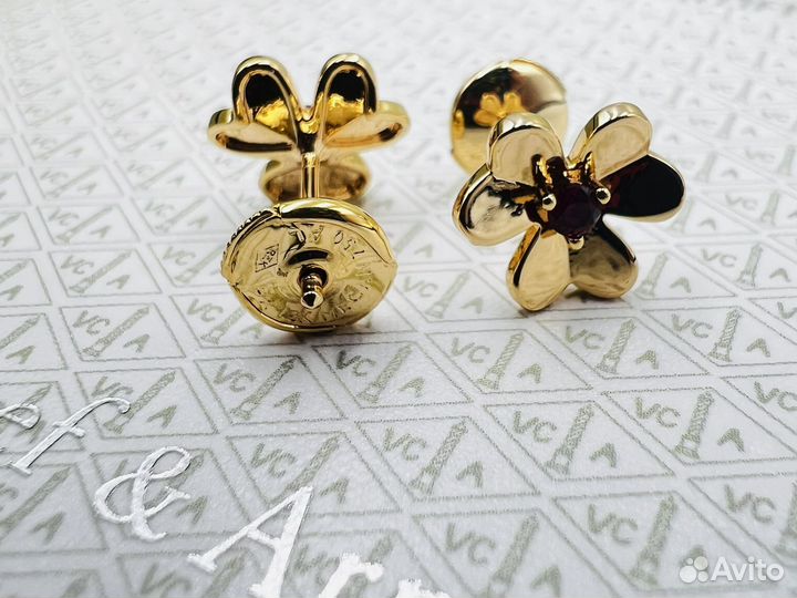Van cleef frivole mini серьги