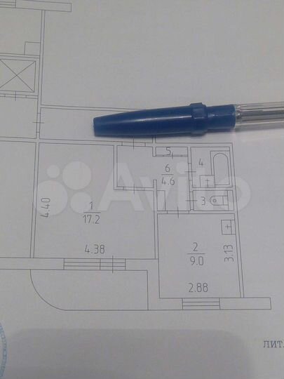 1-к. квартира, 34,9 м², 6/9 эт.