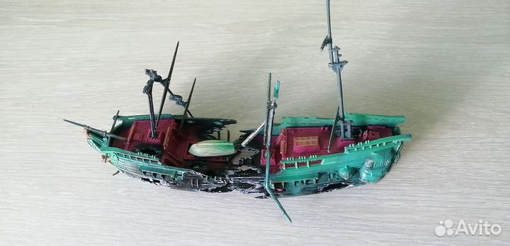 Декорации для аквариума корабль