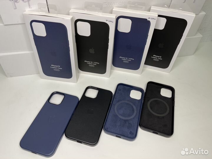 Чехол кожаный MagSafe на iPhone 12/13с доставкой