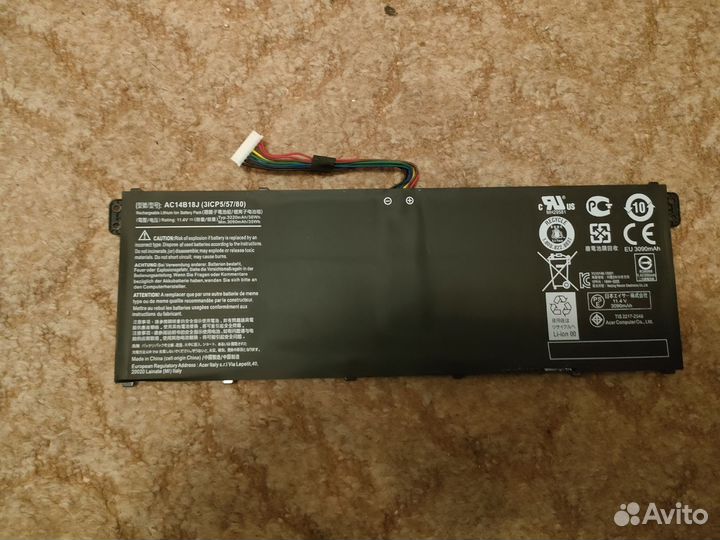 Аккумулятор AC14B18J для ноутбука Acer Aspire 3