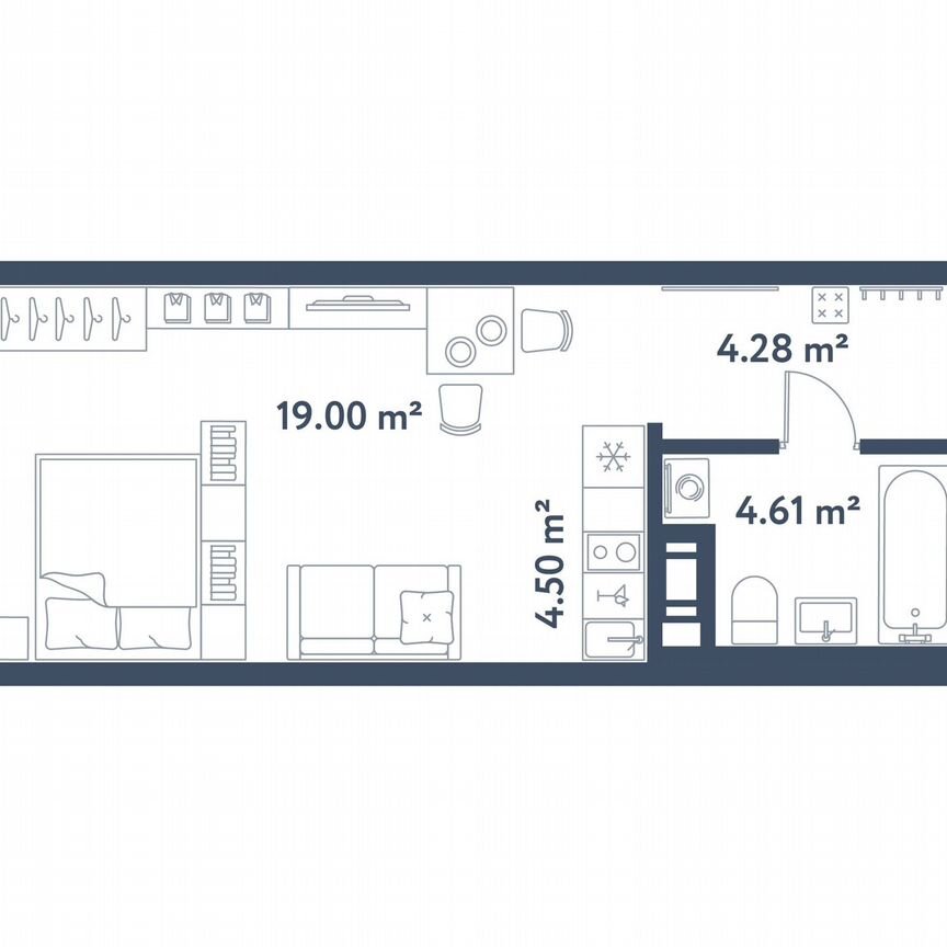 Квартира-студия, 32,4 м², 5/11 эт.