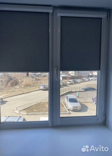 Рулонные шторы зебра в коробе A1402