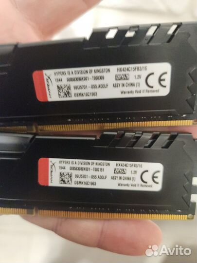 Оперативная память DDR4 2x16 (32GB)