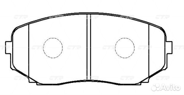 Колодки тормозные дисковые передние CTR