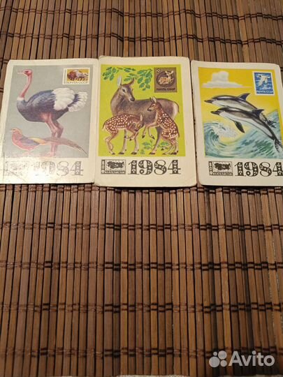 Карманные календарики времени СССР