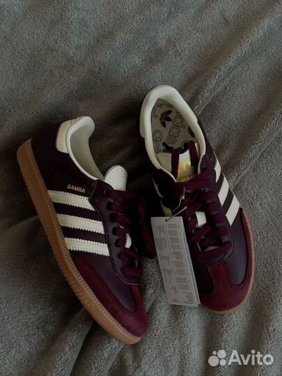 Adidas samba og maroon gold metallic 36р-р