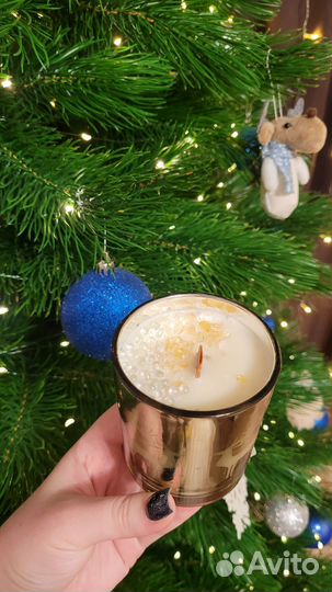 Свечи новогодние ручной работы