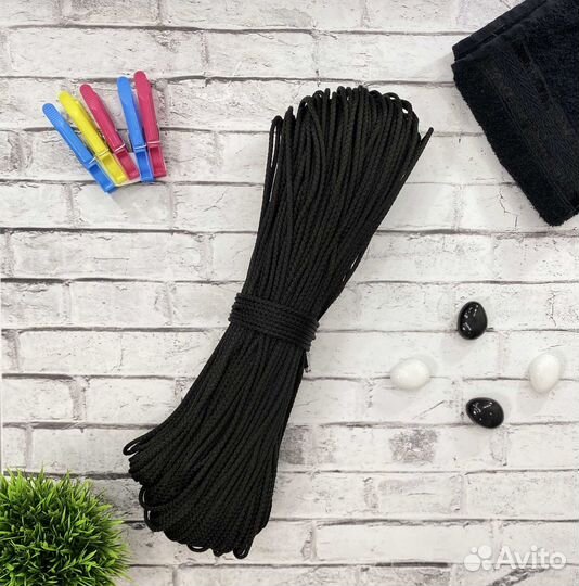 Шнур полипропиленовый 4мм 100м с сердечником шпт