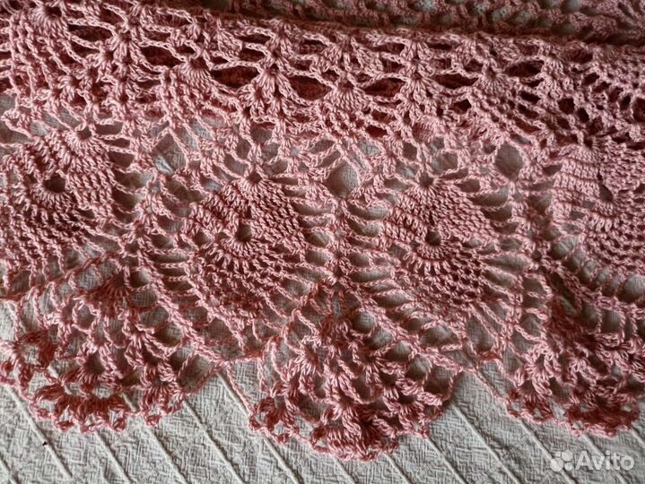 Вязаная скатерть крючком