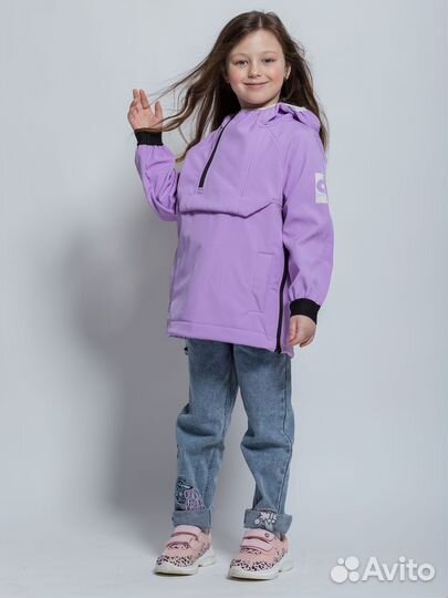 Ветровка SoftShell для девочки 