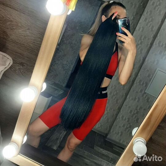 Волосы на резинке, накладной хвост,афрохвост,хвост