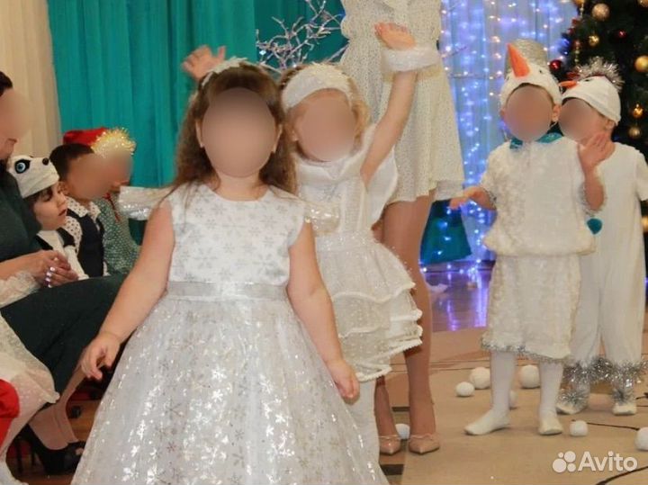 Платье снежинки