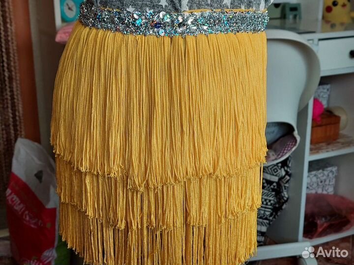Пояс с бахромой для восточных танцев