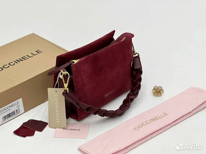 Сумка coccinelle замша