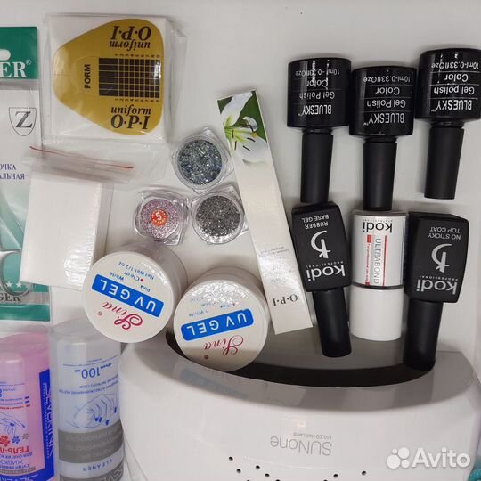 Набор для наращивания ногтей с лампой