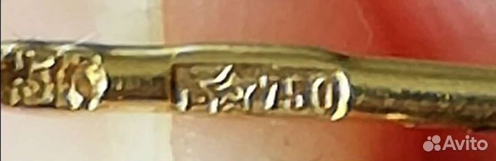 Золотые серьги СССР 750 проба