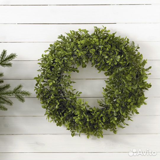 Новогодний искусственный венок Икеа Смикка