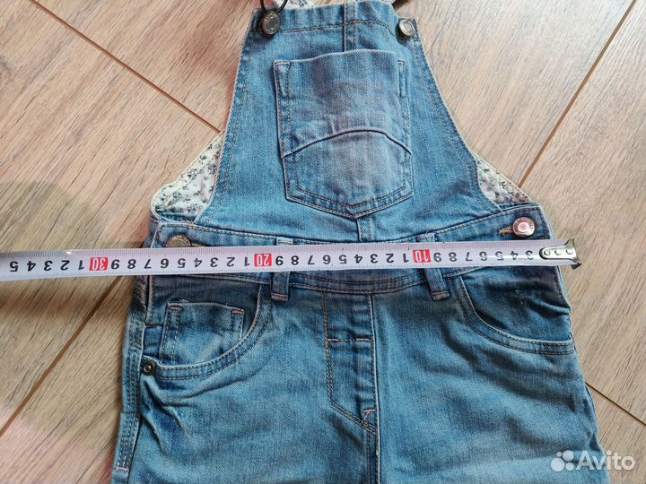 Джинсовый комбинезон 86 92