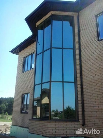 Пластиковые французские окна rehau