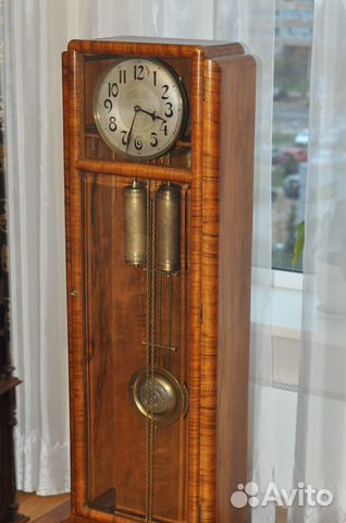 Часы напольные немецкие редкие.300 (ар деко)