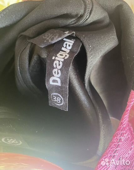 Платья Desigual, платье в горох, бохо длинное S