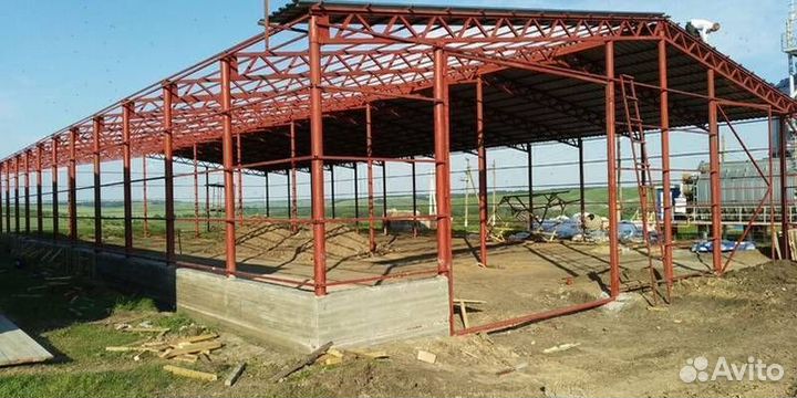 Ангар из металлоконструкций