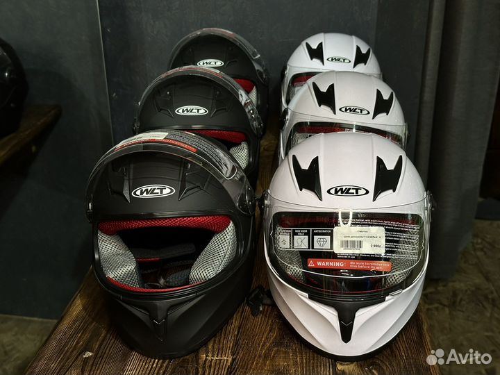 Детский мото шлем