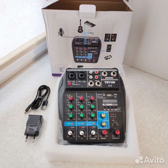 Микшерный пульт с bluetooth и mp3 плеером