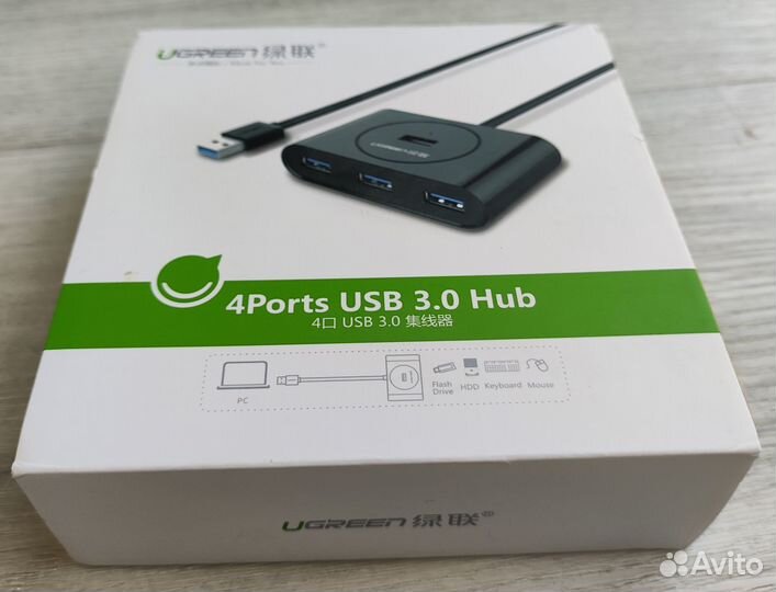 Ugreen USB-hub 4-портовый USB 3.0