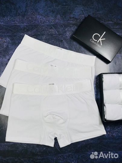 Трусы мужские боксеры calvin klein белые арт.975