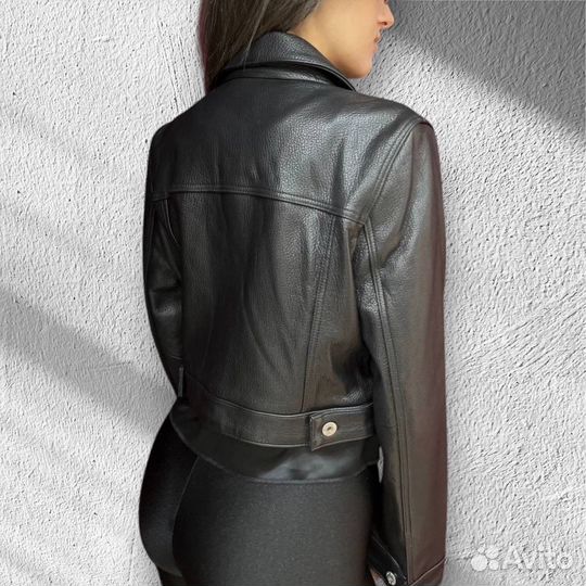 Кожаная куртка женская miu miu