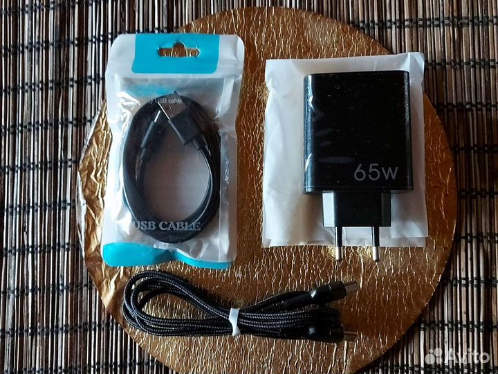 Быстрая зарядка 65 Вт для ноутбука, iPad, iPhone