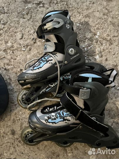 Роликовые коньки, сумка, шлем